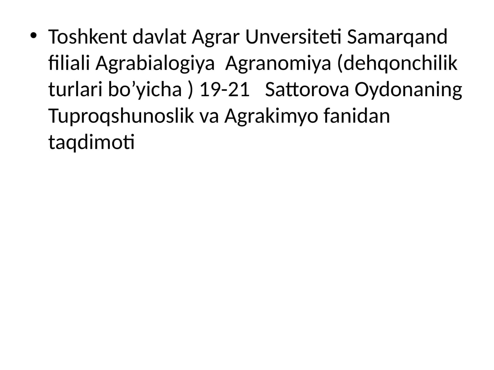 Suspenziyalarni paxtachilik va g‘allachilikda qo‘llash