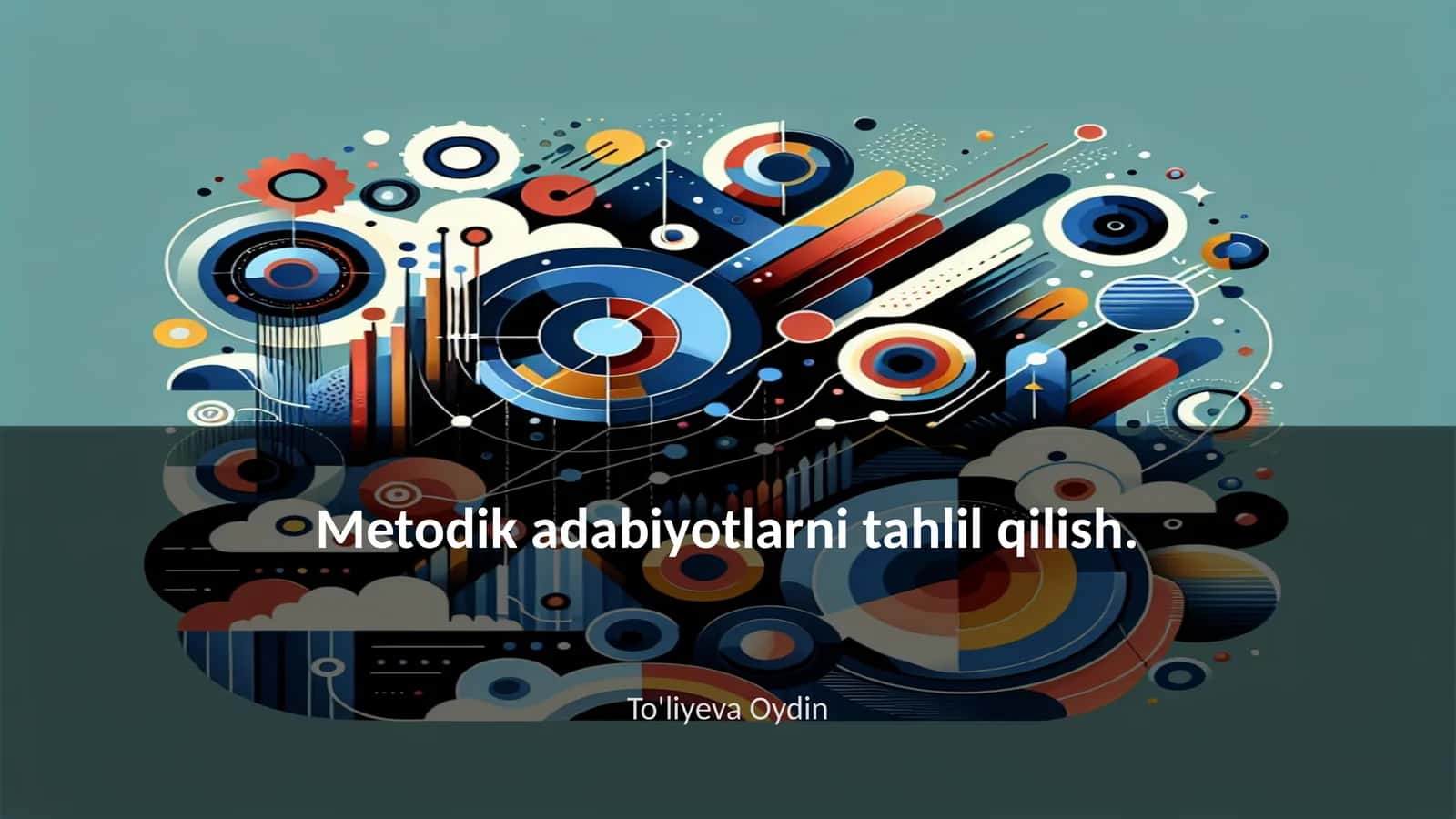 Metodik adabiyotlarni tahlil qilish