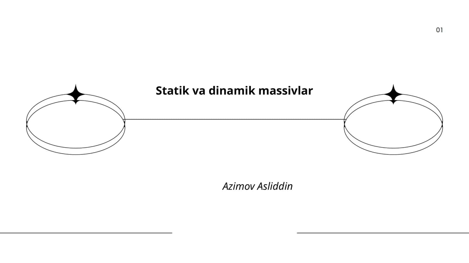 Statik va dinamik massivlar