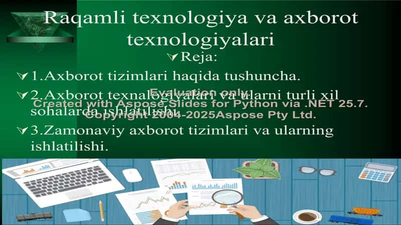 Raqamli texnologiya va axborot texnologiyalari