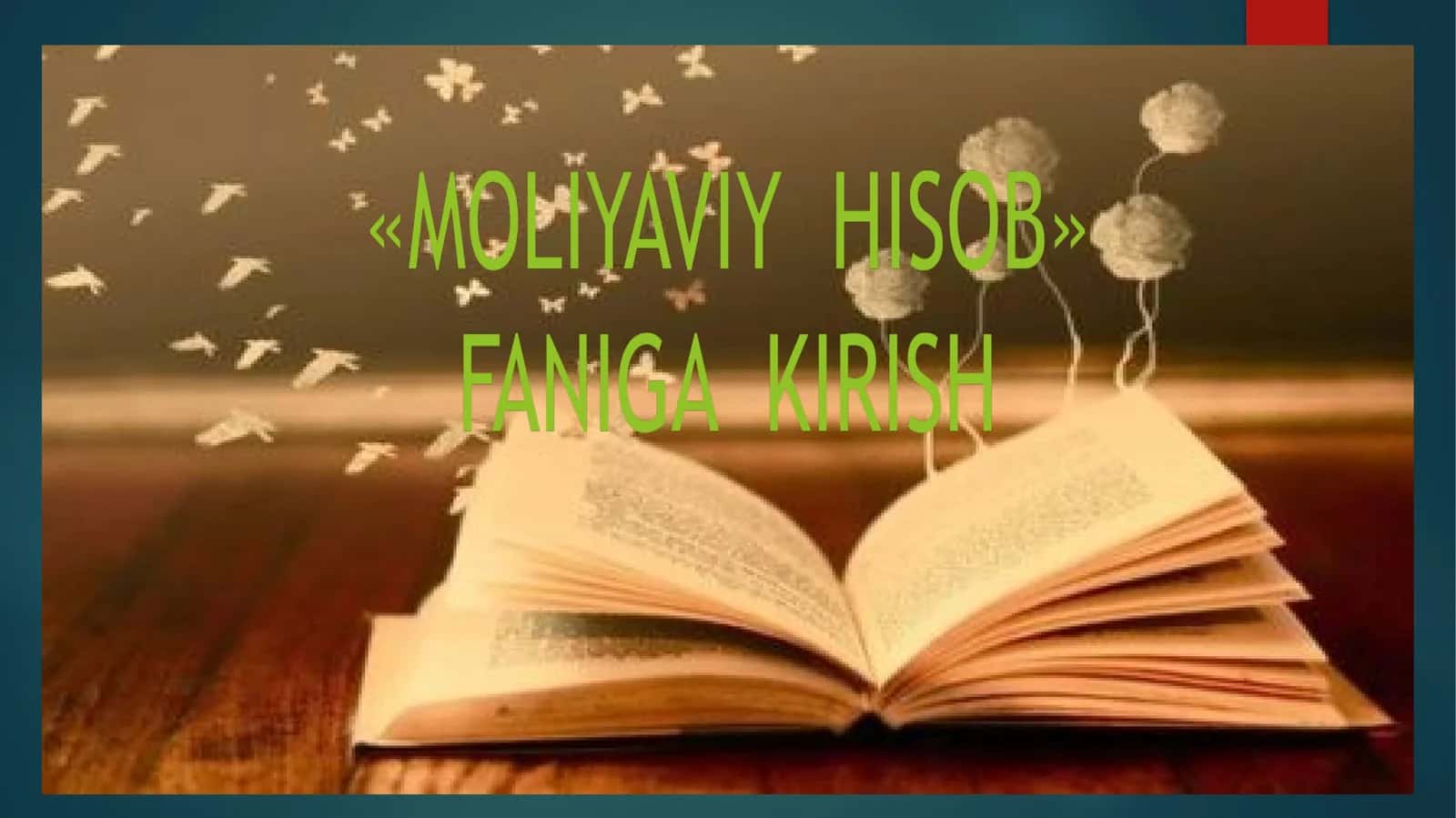 Moliya hisobi turlari