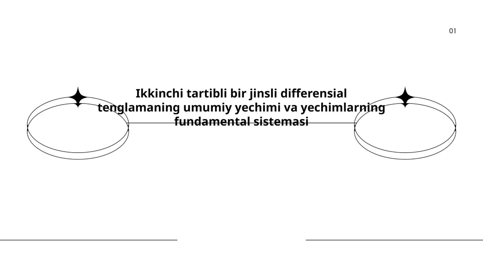 Ikkinchi Tartibli Bir Jinsli Differensial Tenglamaning Umumiy Yechimi va Yechimlarning Fundamental Sistemasi
