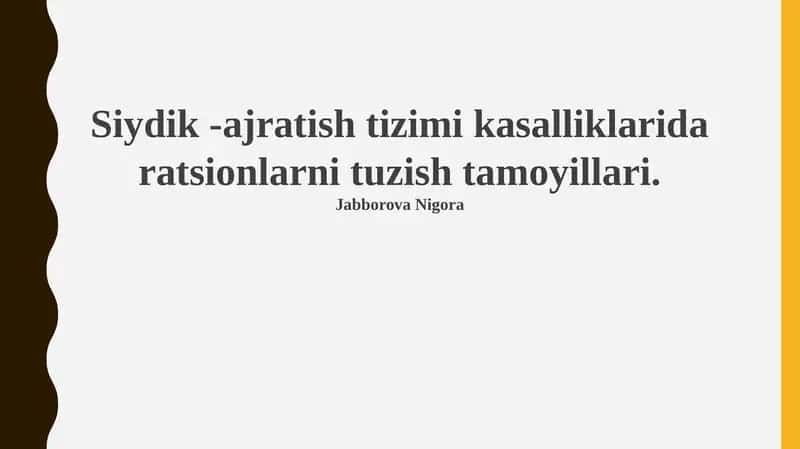 Tuz va natriy cheklangan dieta buriqlardagi toshlar