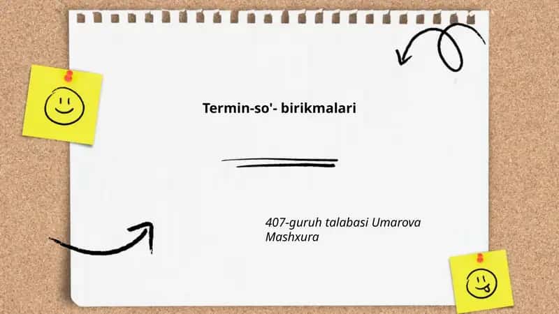 Termin-so'- birikmalari
