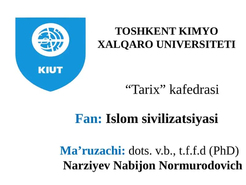Islom sivilizatsiyasi