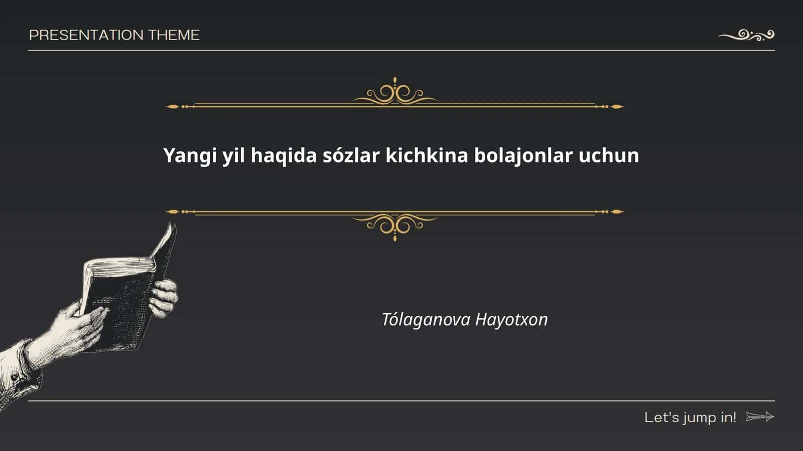 Yangi yil haqida sózlar kichkina bolajonlar uchun