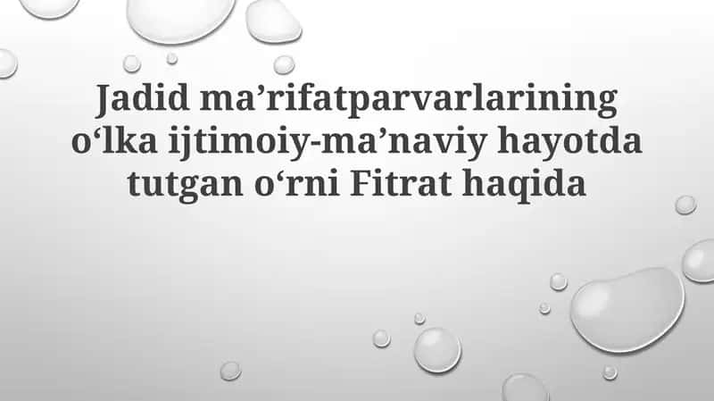 Fitrat ta'limi va ijtimoiy islohotlar