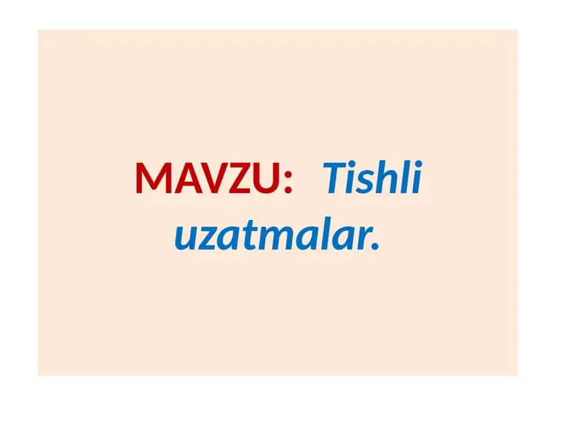 Tishliuzatmalar