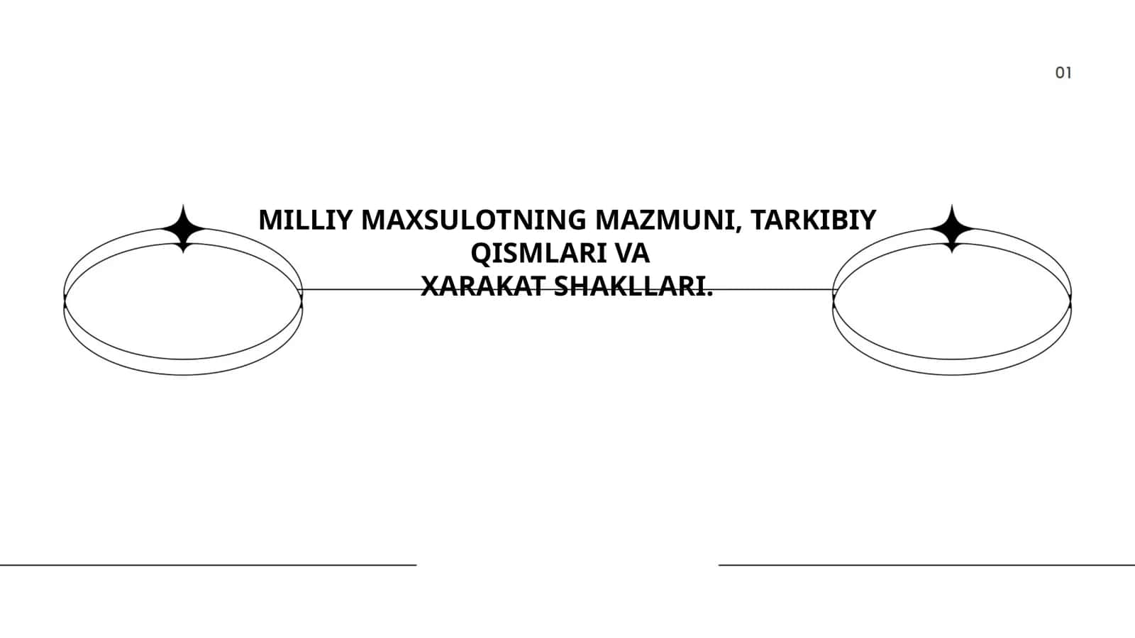 MILLIY MAXSULOTNING MAZMUNI, TARKIBIY QISMLARI VA XARAKAT SHAKLLARI