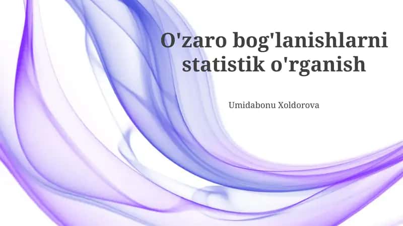 Statistik bog'liqlik