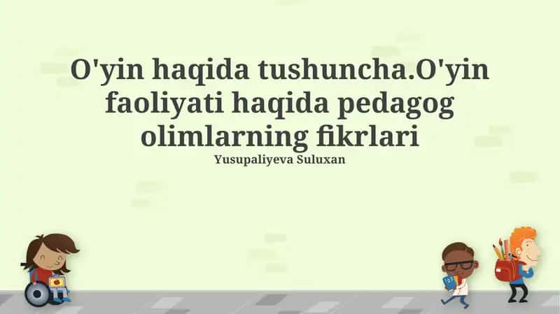 O'yin va ta'limning integratsiyasi