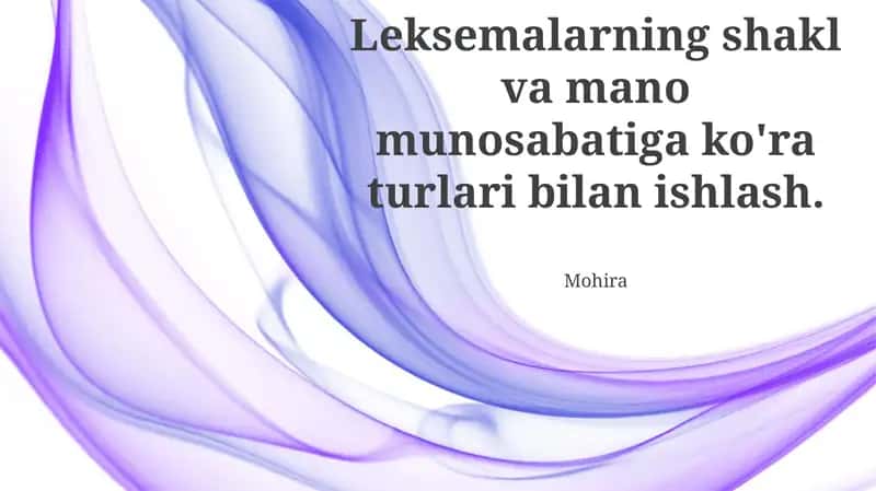 Morfologik tahlil