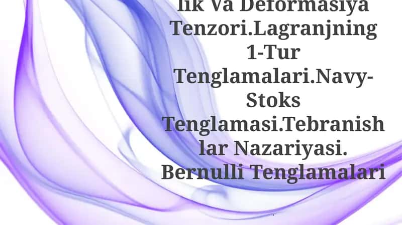 Tushish Muhitlarining Asosiy Modullari