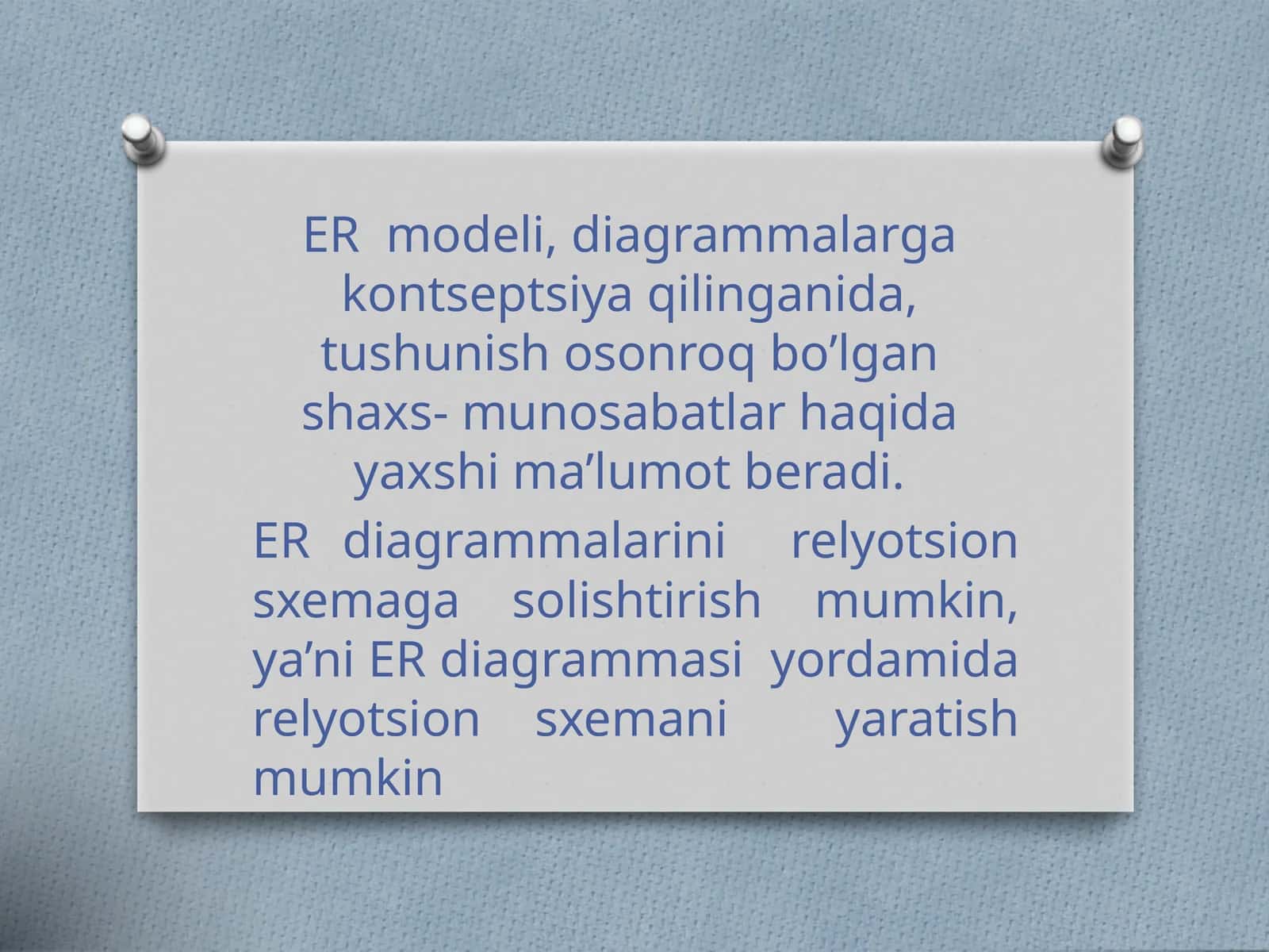 ER modeli