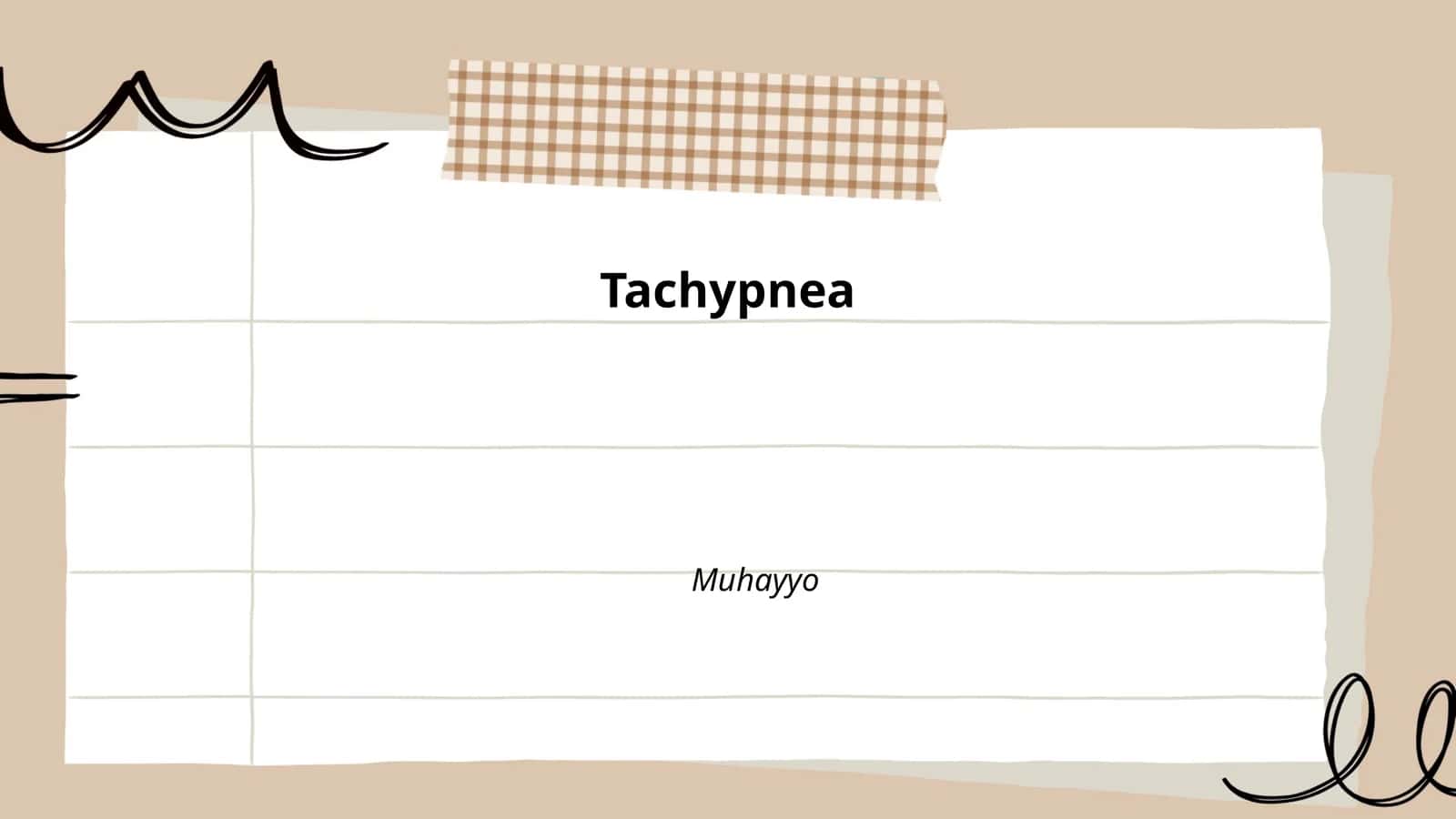 Tachypnea