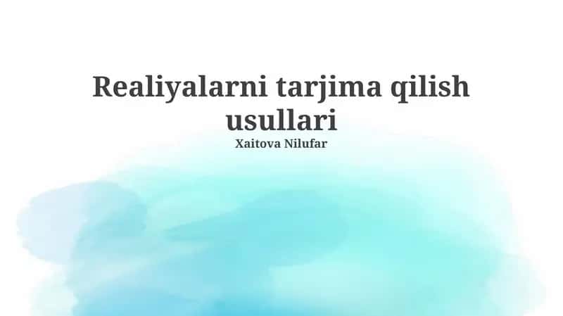 Badiiy Tarjima: Haqiqatning Yangi Talqini