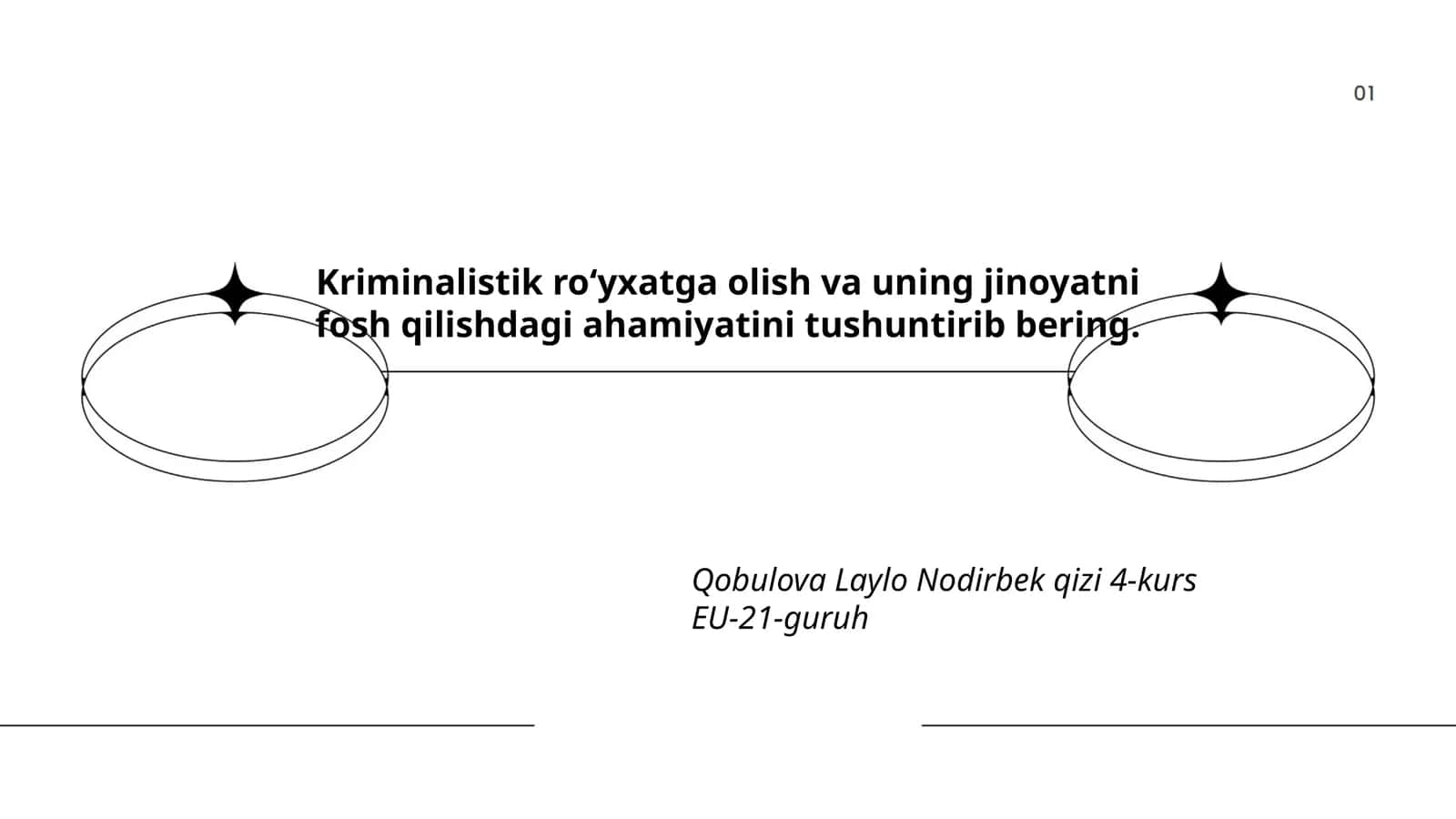 Kriminalistik va uning asosiy tushunchalari