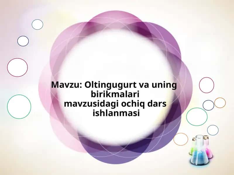 Oltingugurtva va uning birikmalari