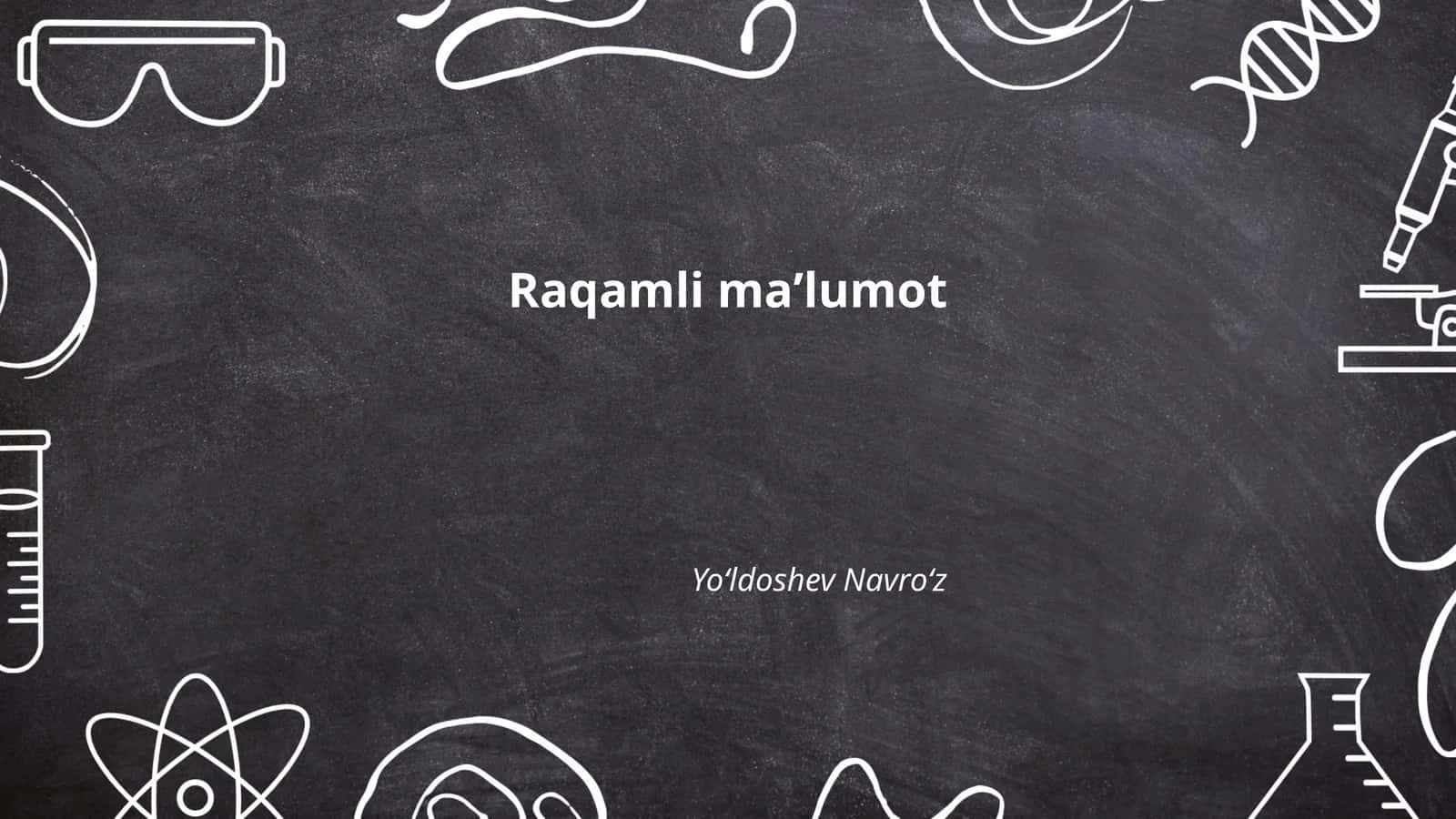 Raqamli axborot resurslari