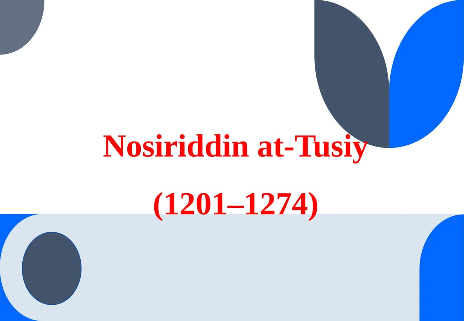 Nosiriddin at-Tusi