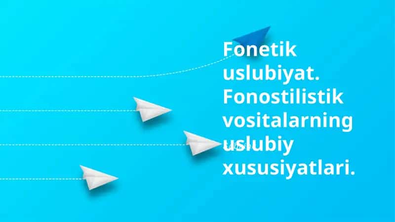 Fonologik vositalarning stilistik xususiyatlari
