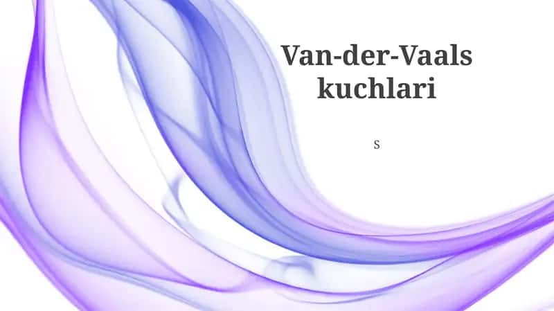 Vander-vals kuchlari