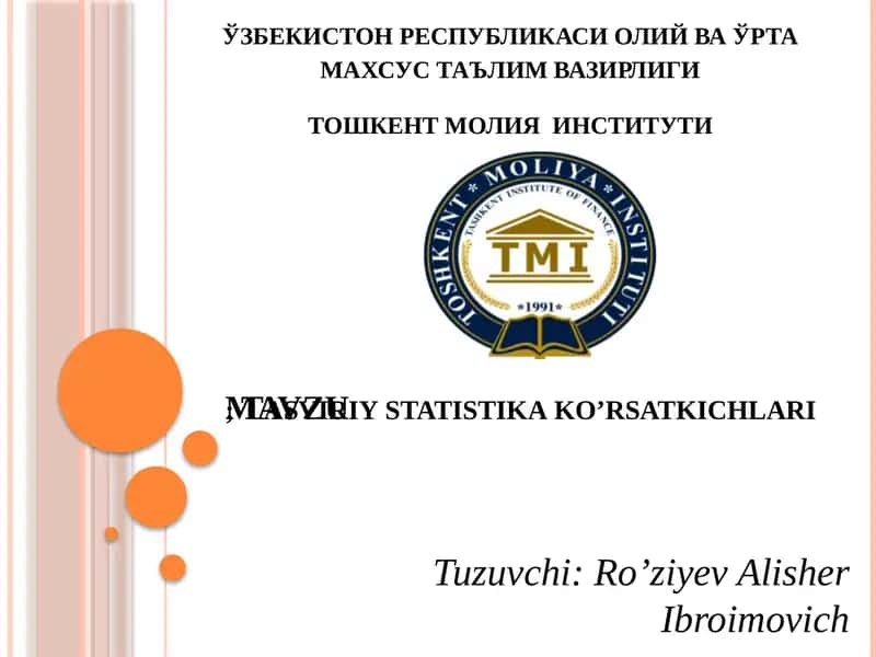 Tasviriystatistikako’rsatkichlari