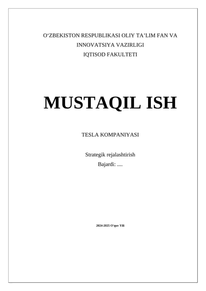 Tesla kompaniyasi
