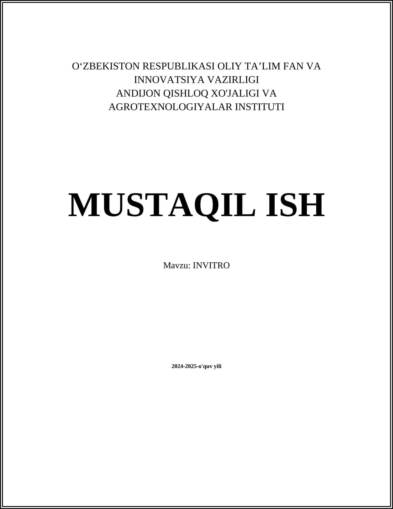 INVITRO