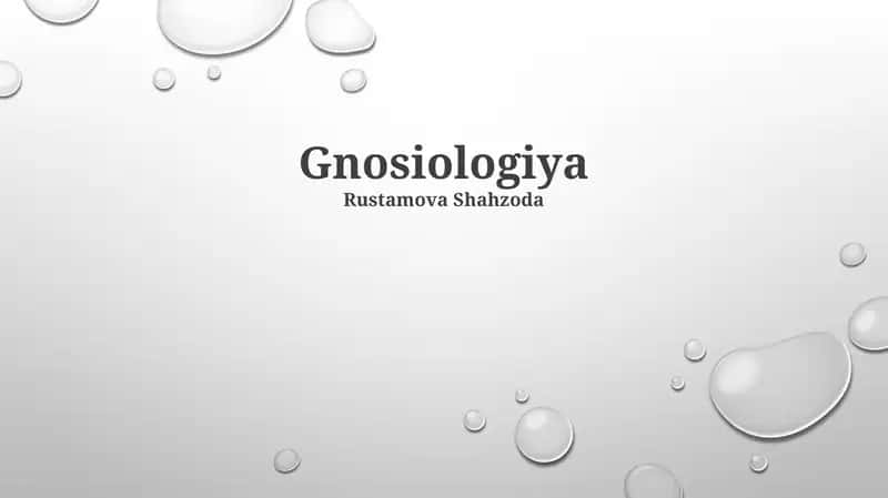 Gnosiologiya