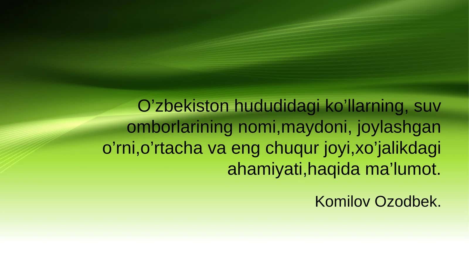 Chorvoq suv ombori Toshkent viloyati