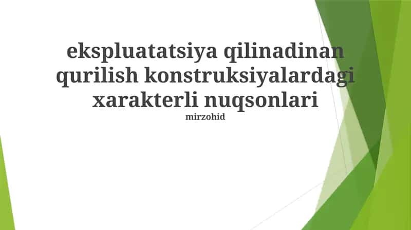 Temir-Beton Konstruktsiyalarining Korroziyasi