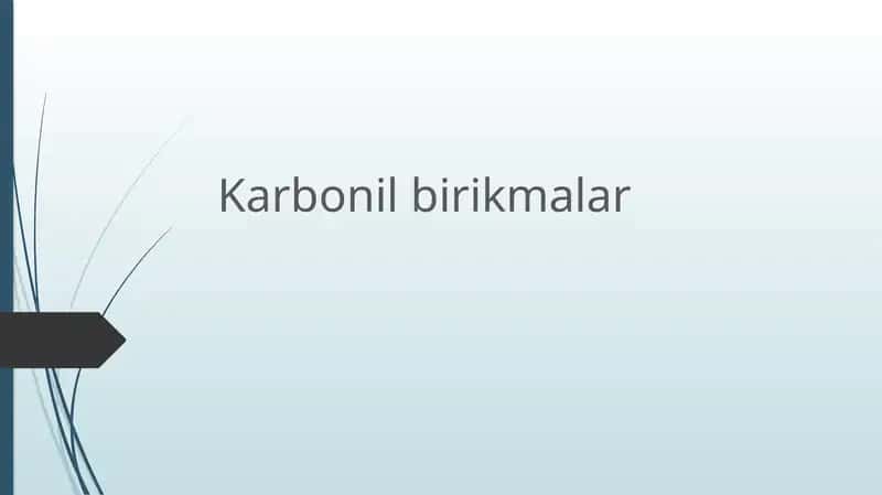 Karbonil birikmalar