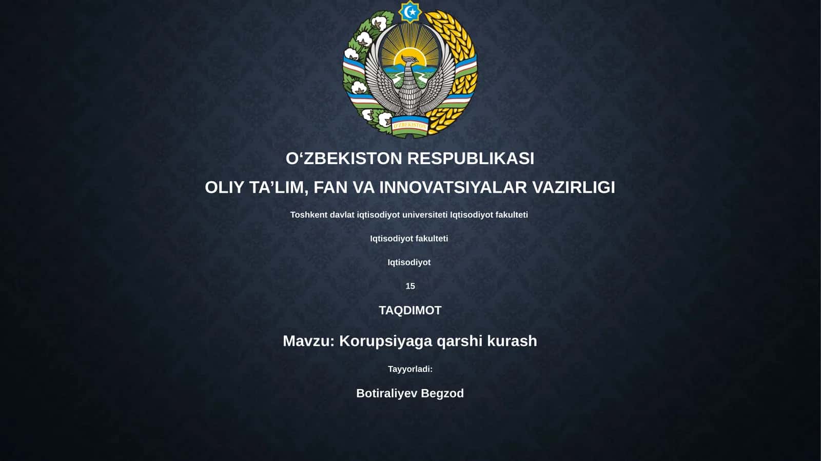 Korupsiyaga qarshi kurash