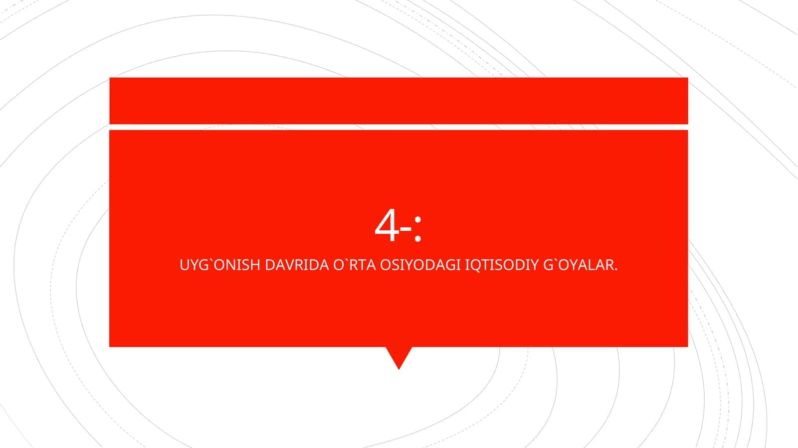 UYG`ONISH DАVRIDА O`RTА OSIYODАGI IQTISODIY G`OYАLАR