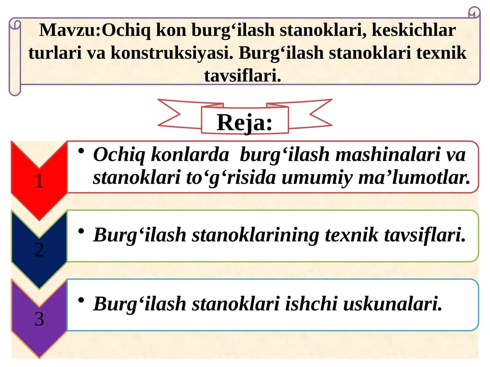 Ochiqkon burg‘ilash stanoklari