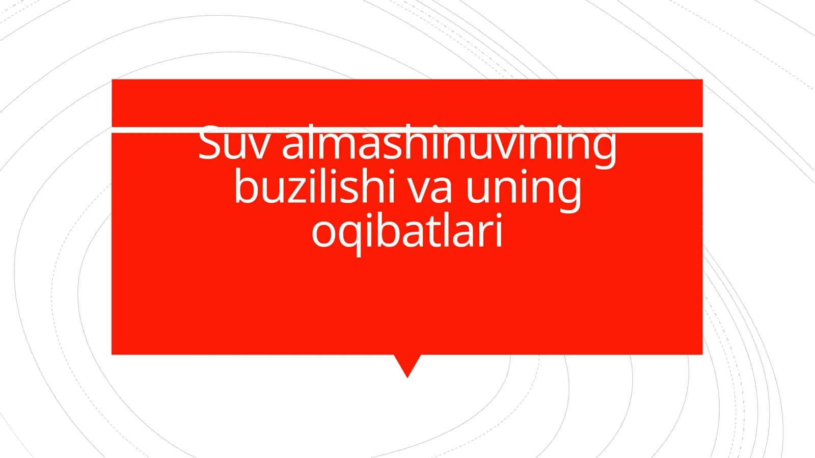 Suv almashinuvining buzilishi va uning oqibatlari