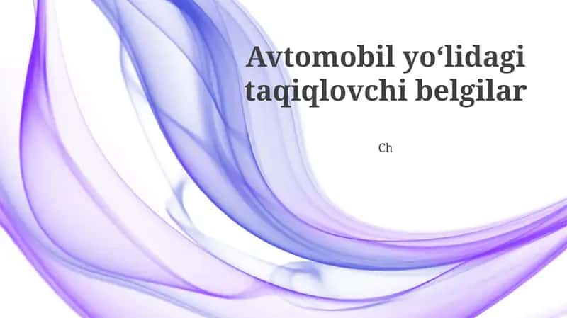 Yo'l harakati ta'qiqlovchi belgilarining turlari