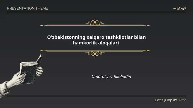 O'zbekistonning xalqaro tashkilotlar bilan hamkorlik aloqalari