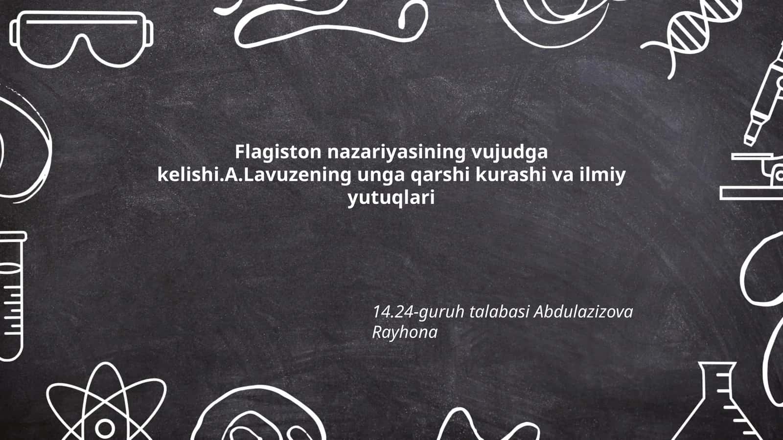 Flagiston nazariyasining vujudga kelishi