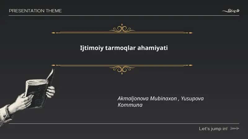 Ijtimoiy tarmoqlar ahamiyati