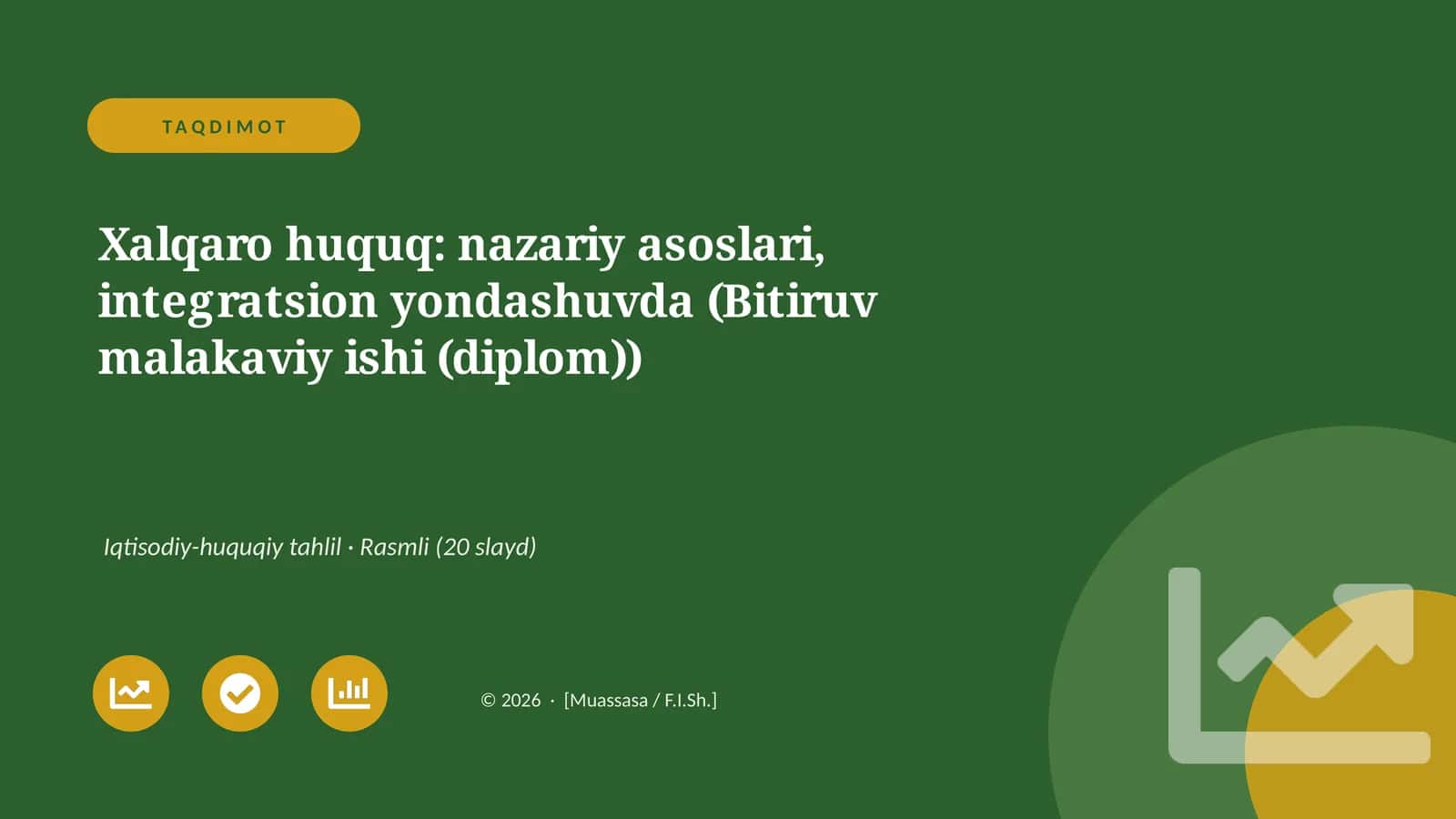 Xalqaro huquq: nazariy asoslari, integratsion yondashuvda (Bitiruv malakaviy ishi (diplom))