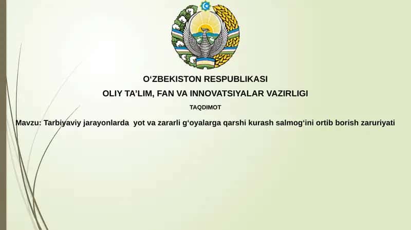 Begona va zararli g'oyalar