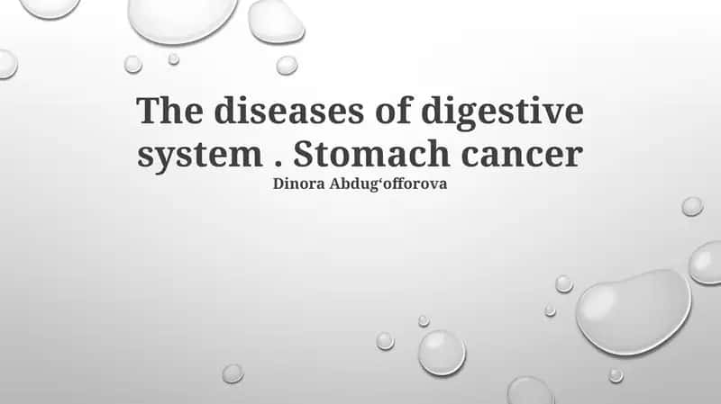 Stomach cancer