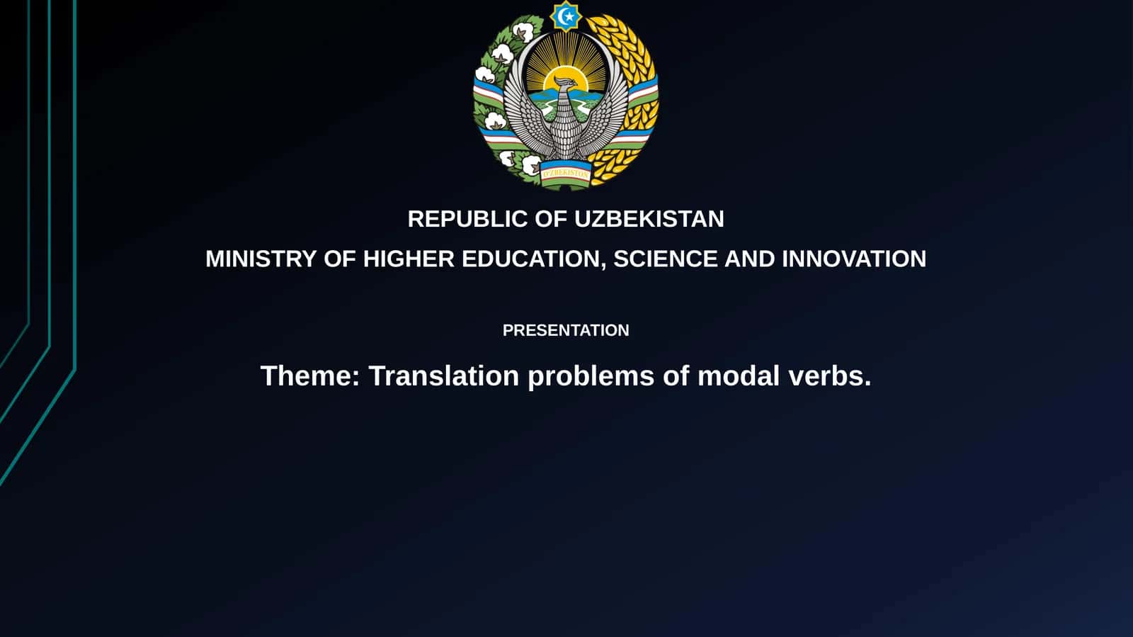 Translation problems of modal verbs