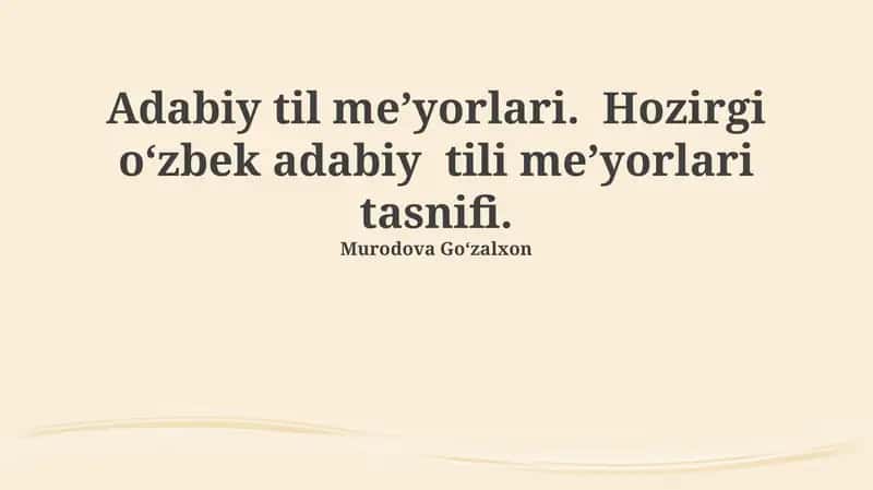 Adabiy til meʼyorlari