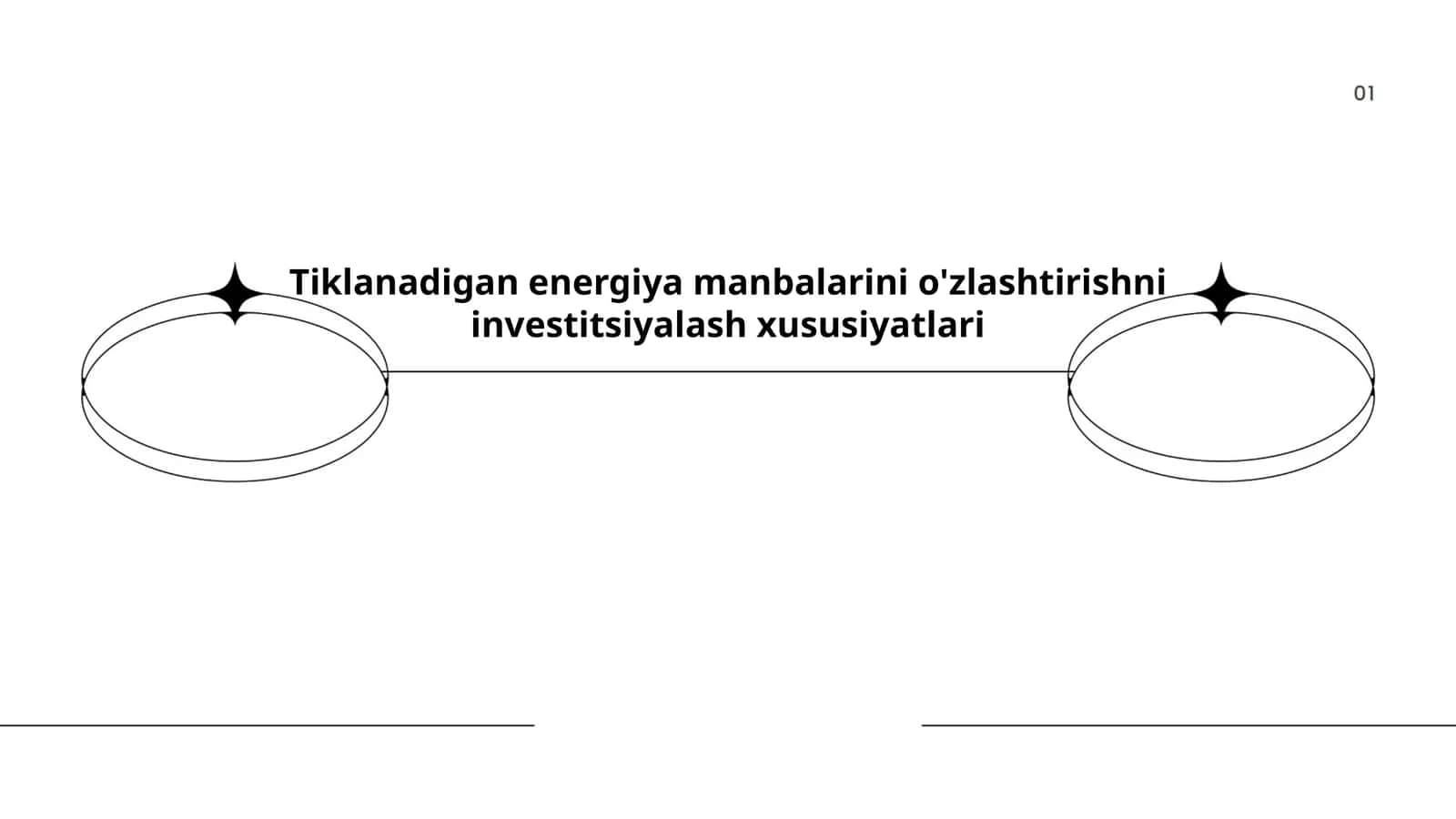 Tiklanadigan energiya manbalarini o'zlashtirishni investitsiyalash xususiyatlari