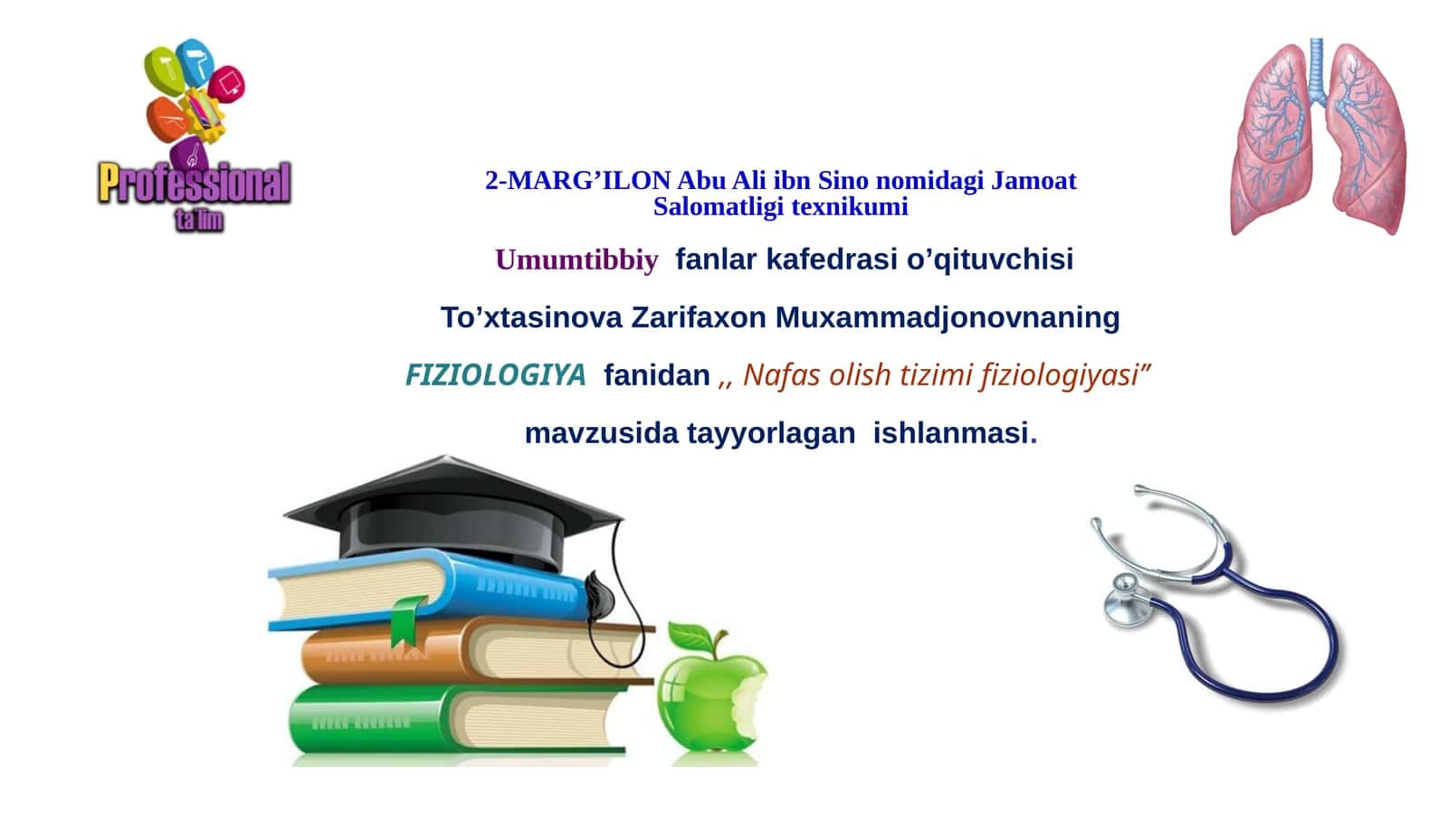 Nafas olish tizimi fiziologiyasi