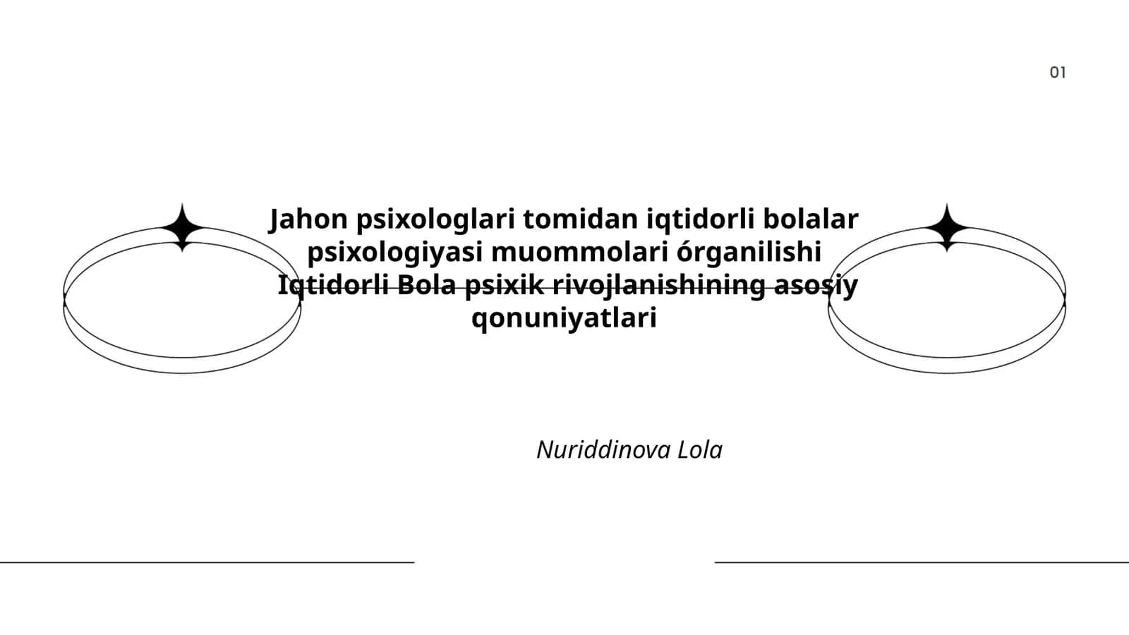 Iqtidorli Bola psixik rivojlanishining asosiy qonuniyatlari