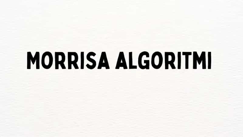 Morris algoritmi
